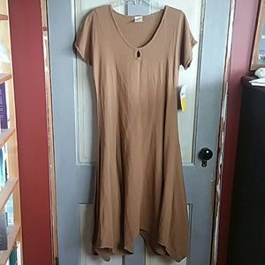 NWT Abaca'  Dress natural look brown